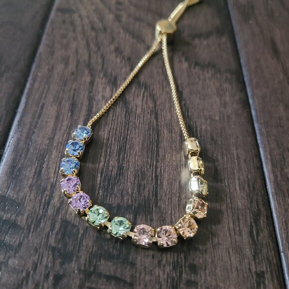 Rainbow Bracelet - Sliding Closure - Picture 1 of 4